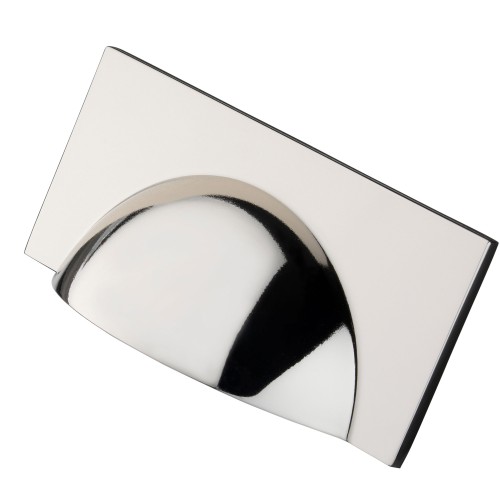 Monmouth Square Polished Nickel Cup Handle | 64mm Centres 